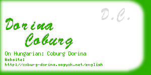 dorina coburg business card